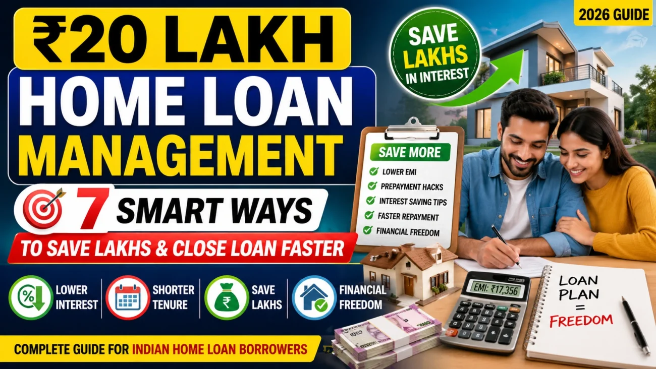₹20 Lakh Home Loan Management: 7 Smart Ways to Save Lakhs & Close Loan Faster in India (2026)