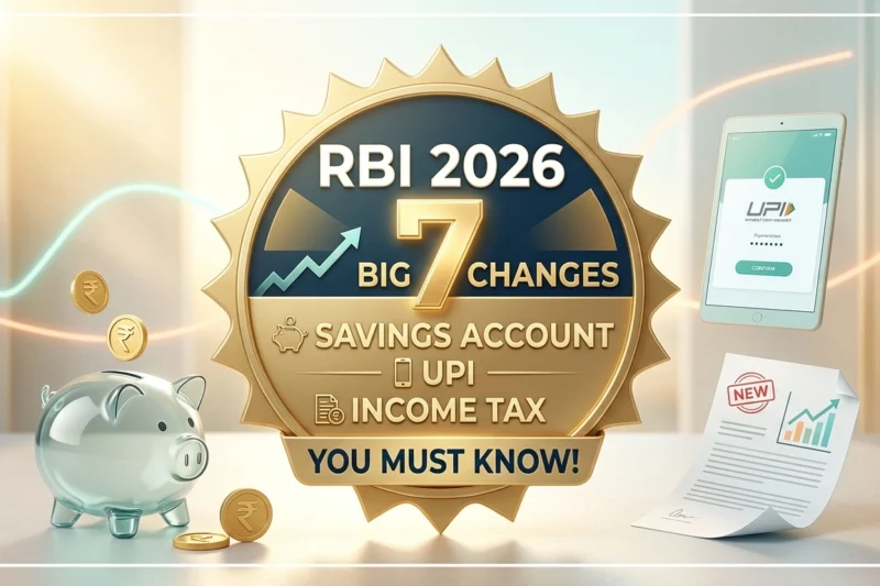 RBI New Rules 2026: 7 Big Changes in Savings Account, UPI & Income Tax You Must Know