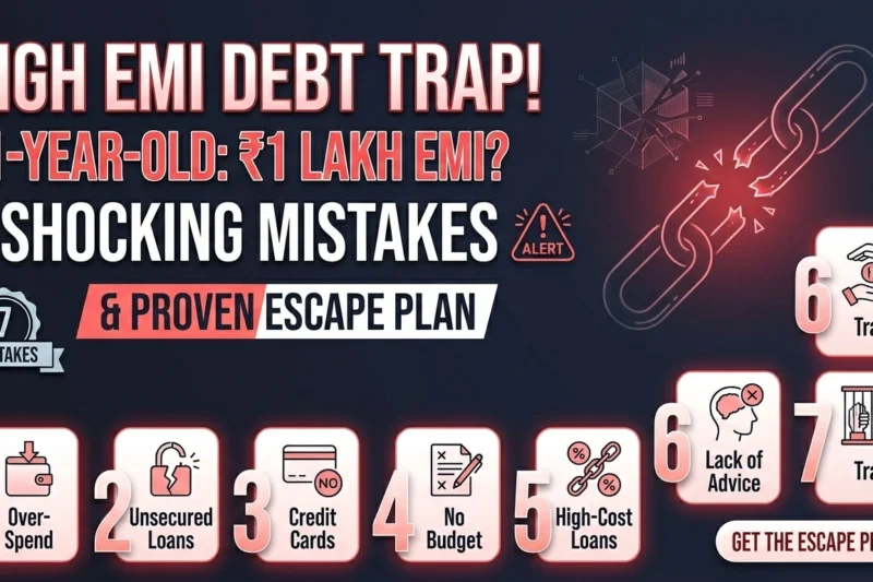 High EMI Debt Trap in India: 21-Year-Old Paying ₹1 Lakh EMI? 7 Shocking Mistakes & Proven Escape Plan