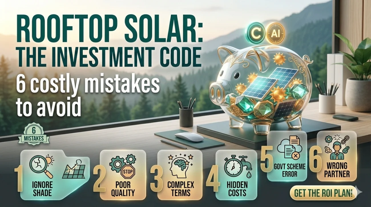 Rooftop Solar Investment in India 2026: 6 Costly Mistakes to Avoid + Powerful ROI Guide
