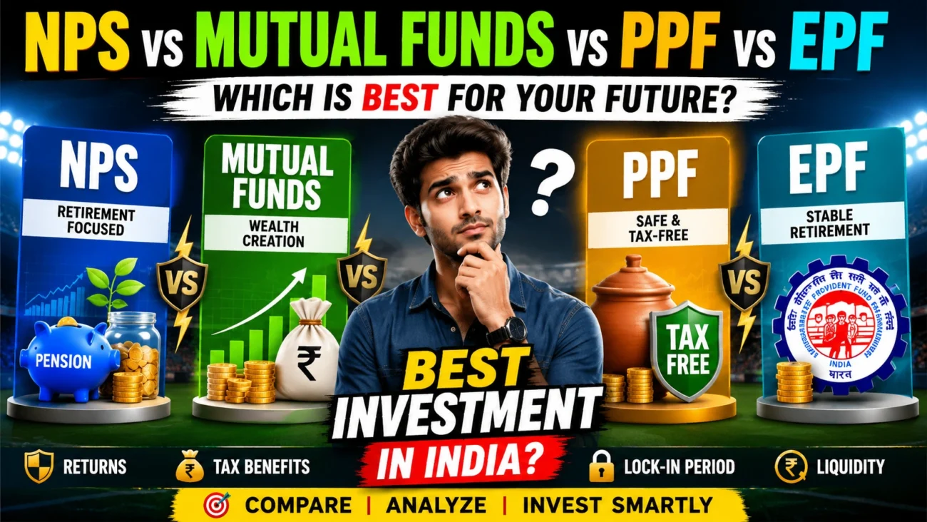 NPS vs Mutual Funds vs PPF vs EPF: 7 Powerful Differences Every Indian Investor Must Know
